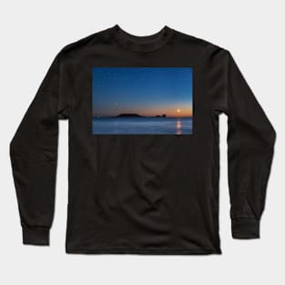 Worms Head with the Moon Setting Long Sleeve T-Shirt